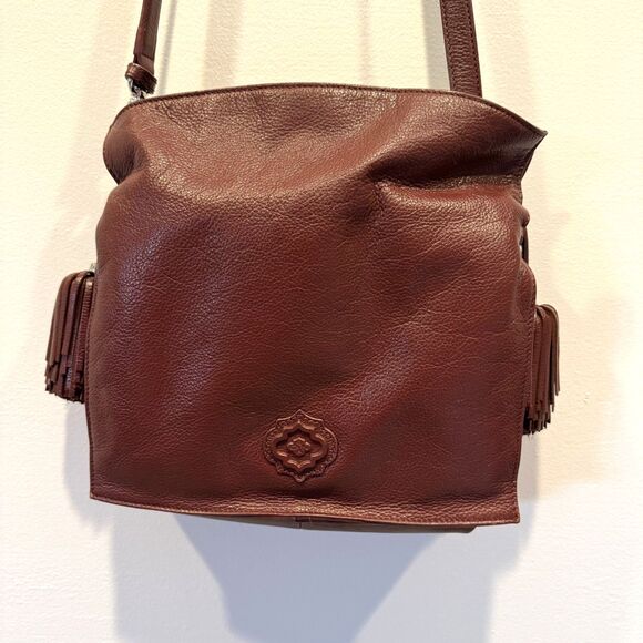 Oryany Tote Purse Leather Wine Bag Tassel Shoulder Crossbody Convertible Strap - Picture 2 of 14
